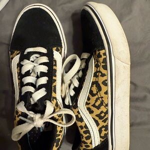 Vans Leopard Print Sneakers